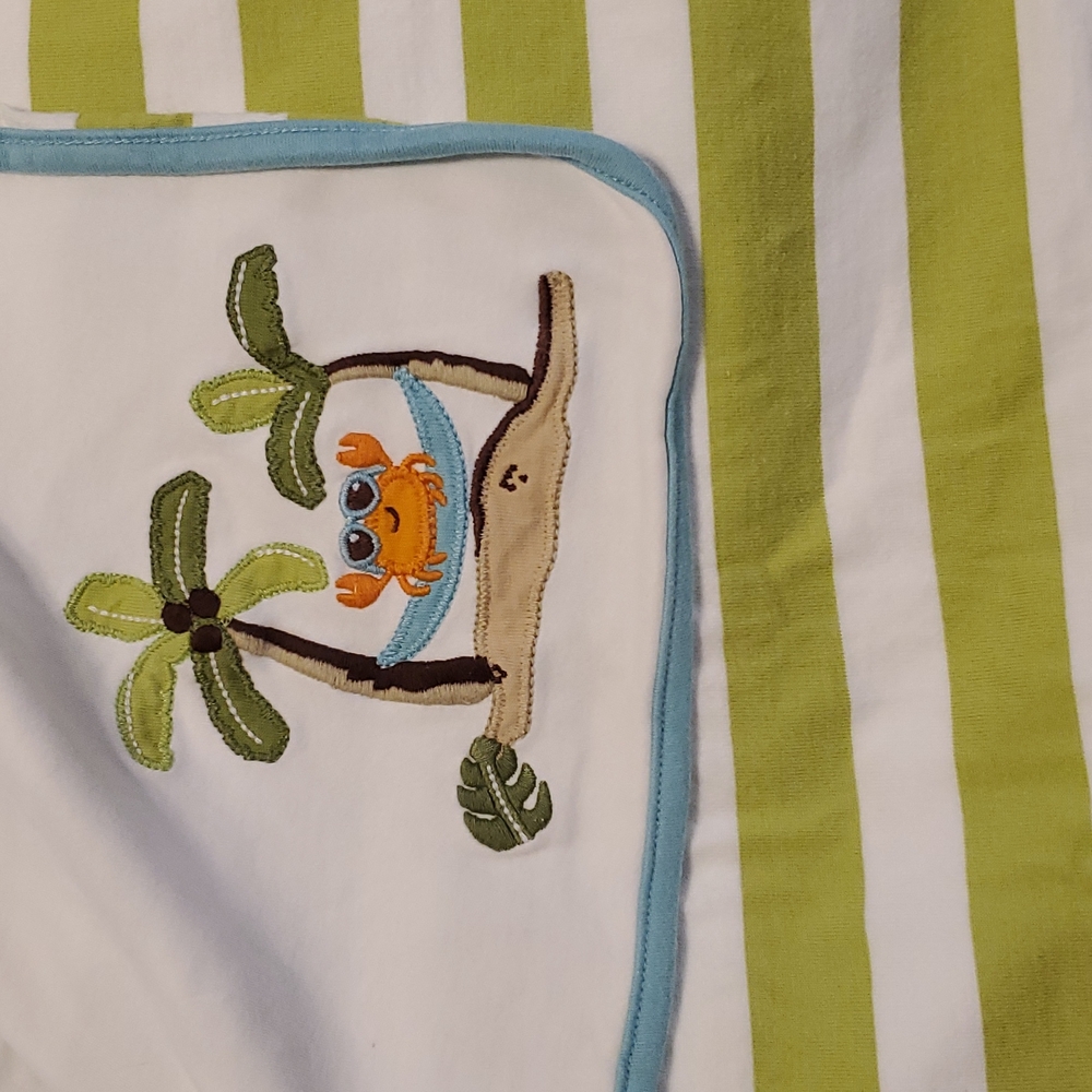 Gymboree baby blanket crab
